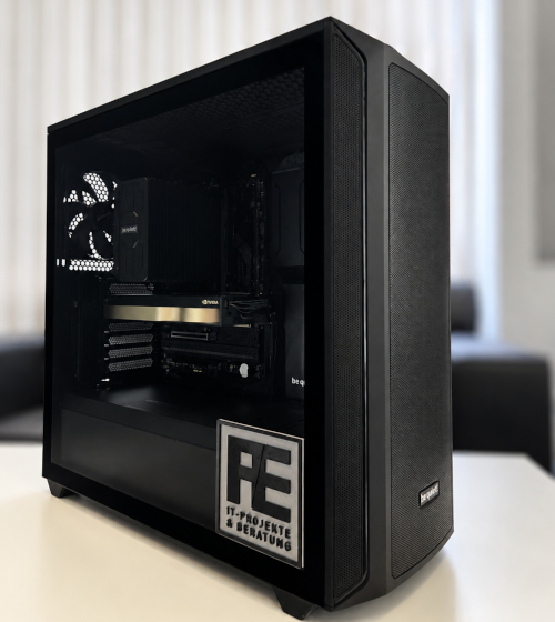 Lokale KI-Workstation mit NVIDIA-Grafikkarte und leistungsfähiger PC-Hardware